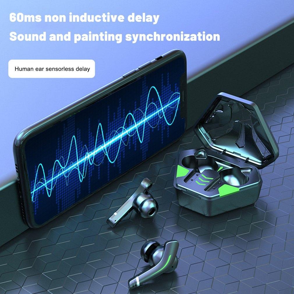 NNEIDS Black Wireless Gaming Bluetooth Earphones - Md168 Tws-2