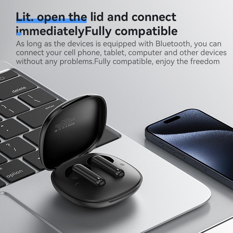 NNEIDS Black Wireless Bluetooth Earphones - Tws25-4