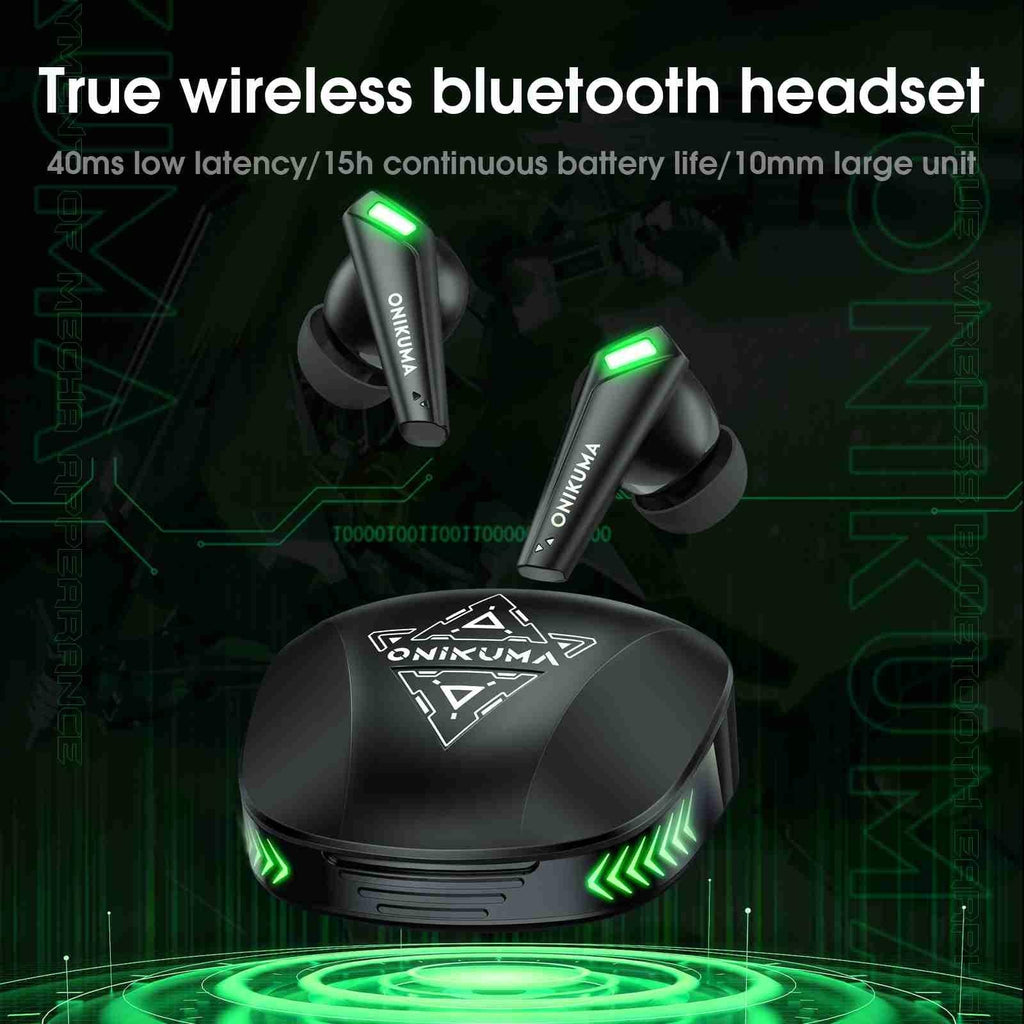 NNEIDS Wireless Bluetooth Earphones With Mic - Black-0