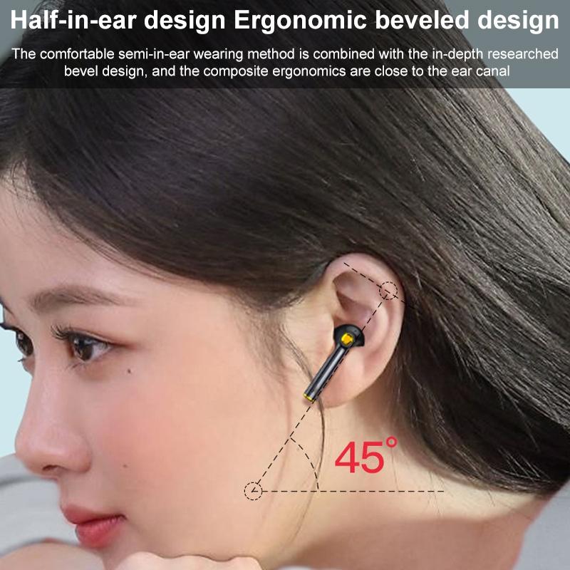 NNEIDS Waterproof Bluetooth Earphones With Digital Display - Black-1