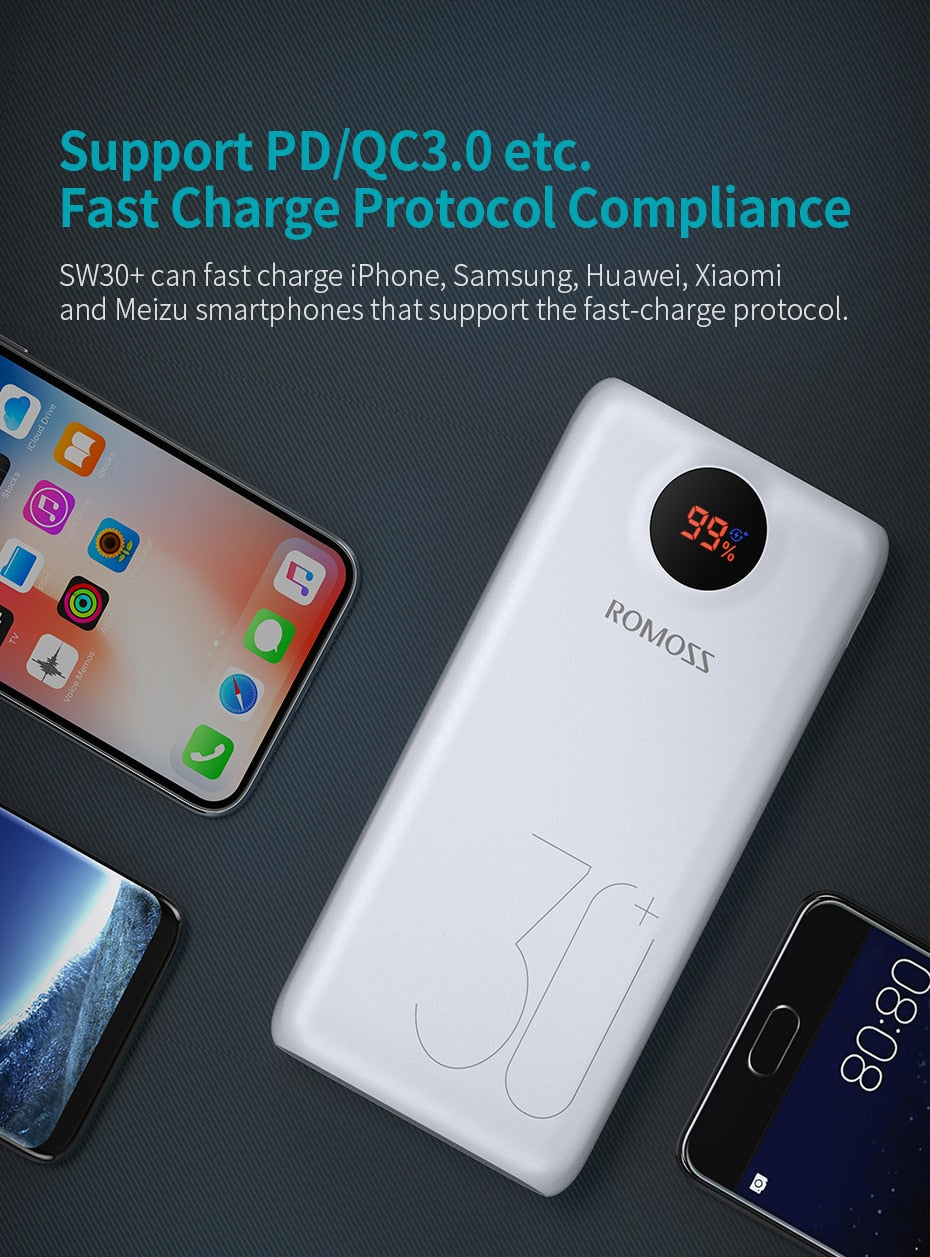 Pro Power Bank 26800mAh Portable Powerbank 26800mAh USB PoverBank External Battery Charger For Xiaomi Mi 9 8 iPhone-3